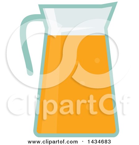 Clipart of a Pitcher of Juice - Royalty Free Vector Illustration by Vector Tradition SM