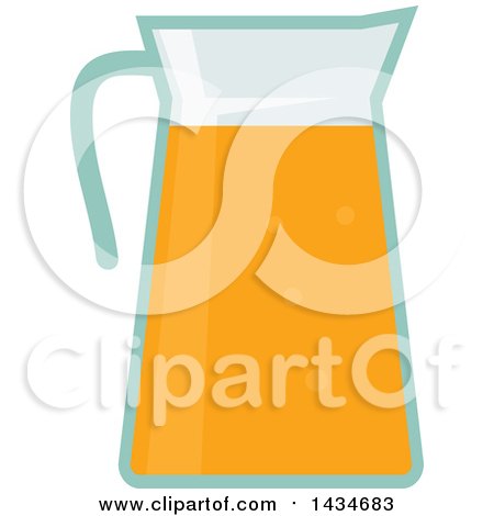 A pitcher of orange juice Royalty Free Vector Image