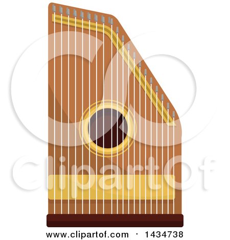 Clipart of a Zither Instrument - Royalty Free Vector Illustration by Vector Tradition SM
