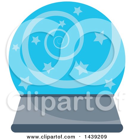Clipart of a Crystal Ball - Royalty Free Vector Illustration by visekart