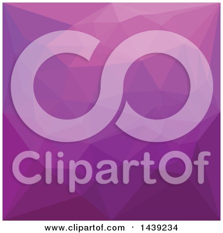 Clipart of a Low Poly Abstract Geometric Background in Byzantine Purple - Royalty Free Vector Illustration by patrimonio