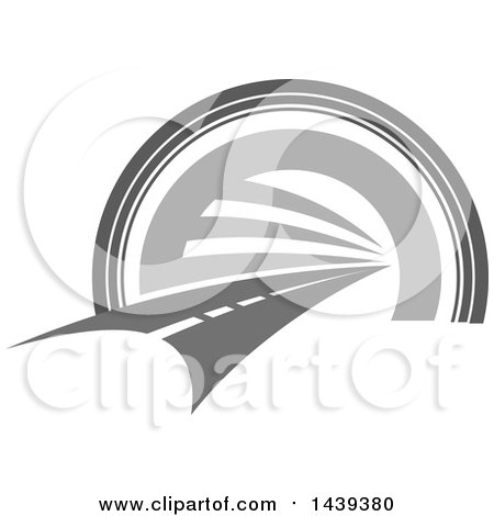 Clipart of a Highway Road Logo - Royalty Free Vector Illustration by Vector Tradition SM