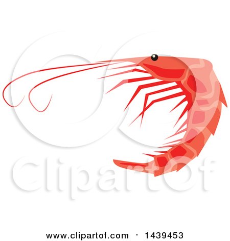Clipart of a Shrimp - Royalty Free Vector Illustration by Vector Tradition SM