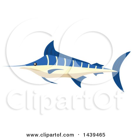 Clipart of a Marlin Fish - Royalty Free Vector Illustration by Vector Tradition SM