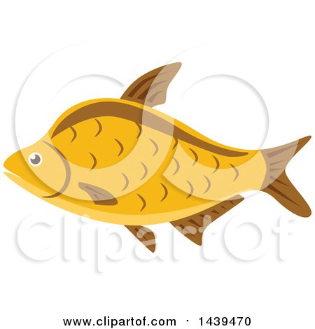 Clipart of a Carp Fish - Royalty Free Vector Illustration by Vector Tradition SM