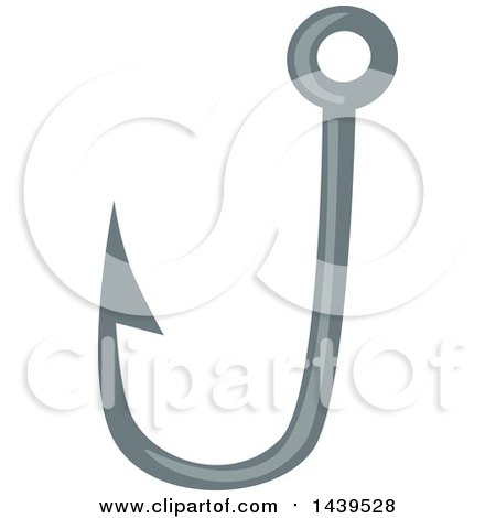 Clipart of a Fishing Hook - Royalty Free Vector Illustration by Vector Tradition SM