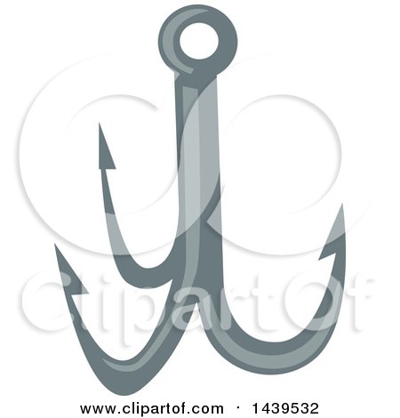 Clipart of a Fishing Hook - Royalty Free Vector Illustration by Vector Tradition SM
