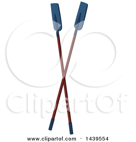 Clipart of a Pair of Oars - Royalty Free Vector Illustration by Vector Tradition SM