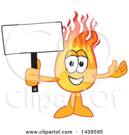 Clipart of a Comet School Mascot Character Holding a Blank Sign - Royalty Free Vector Illustration by Mascot Junction