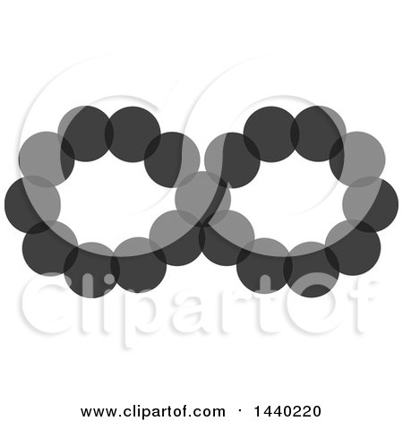 Clipart of a Gray Infinity Symbol - Royalty Free Vector Illustration by ColorMagic
