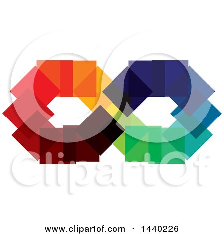 Clipart of a Colorful Infinity Symbol - Royalty Free Vector Illustration by ColorMagic