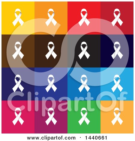 Clipart of Awareness Ribbon Icons - Royalty Free Vector Illustration by ColorMagic