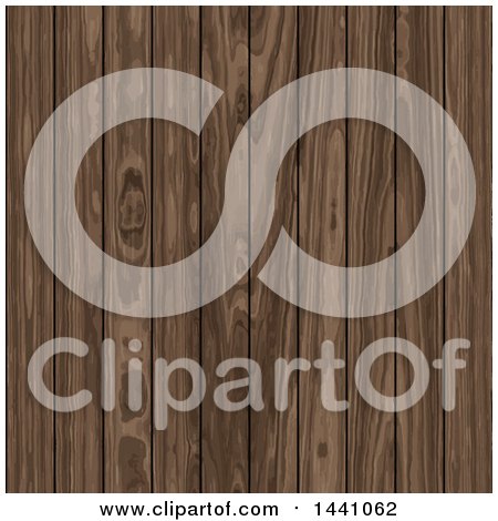 Clipart of a Wood Panel Background - Royalty Free Vector Illustration by KJ Pargeter