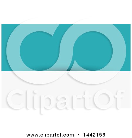 Clipart of a Turquoise and White Business Card or Background Design - Royalty Free Vector Illustration by KJ Pargeter