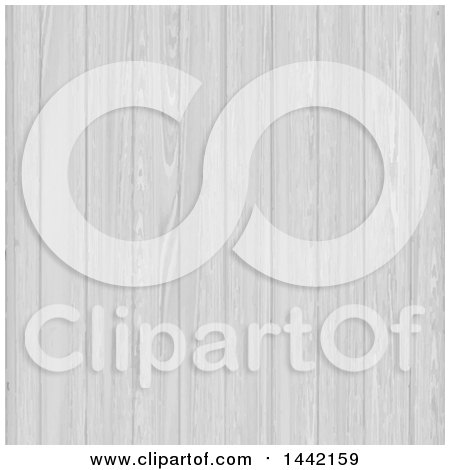 Clipart of a Background Texture of White Wood - Royalty Free Vector Illustration by KJ Pargeter