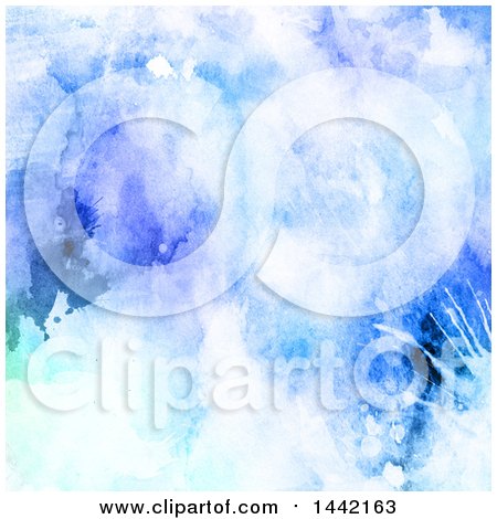 Clipart of a Grungy Watercolor Background - Royalty Free Illustration by KJ Pargeter
