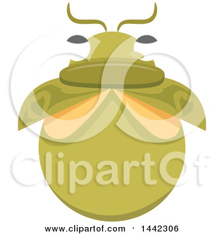 Clipart of a Beetle from Above - Royalty Free Vector Illustration by BNP Design Studio