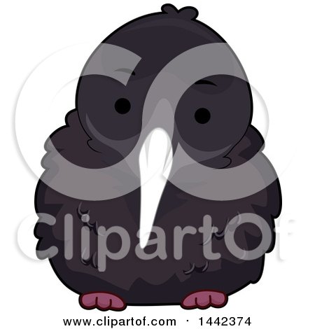 Clipart of a Kiwi Bird - Royalty Free Vector Illustration by BNP Design Studio