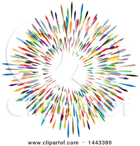 Clipart of a Colorful Circle Design - Royalty Free Vector Illustration by ColorMagic