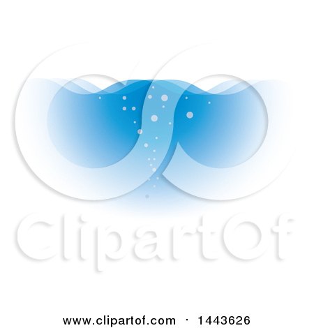 Clipart of a Background of Bubbles in Blue Water - Royalty Free Vector Illustration by ColorMagic