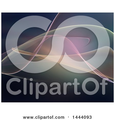 Clipart of a Background of Abstract Curves - Royalty Free Illustration by KJ Pargeter