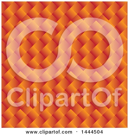 Clipart of a Weaved Orange Pattern Background - Royalty Free Vector Illustration by ColorMagic