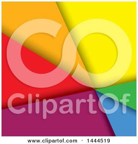 Clipart of a Background of Colorful Sections - Royalty Free Vector Illustration by ColorMagic