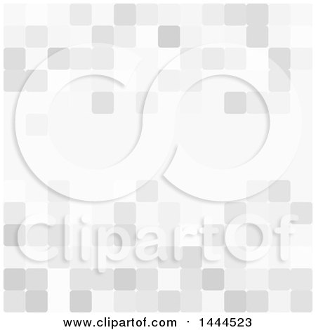 Clipart of a Background of Grayscale Pixels - Royalty Free Vector Illustration by ColorMagic