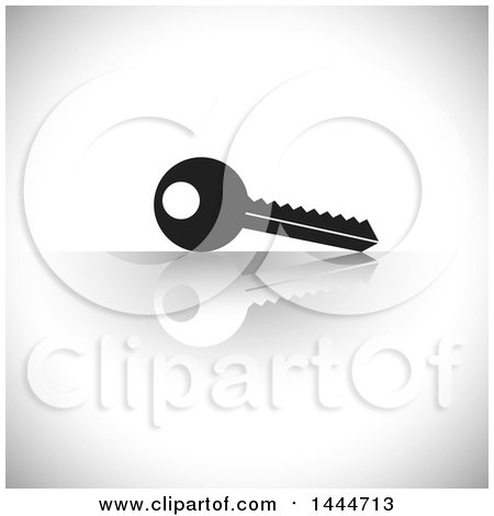 Clipart of a Key and Reflection - Royalty Free Vector Illustration by ColorMagic
