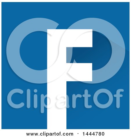 Clipart of a Facebook Website Icon - Royalty Free Vector Illustration by ColorMagic