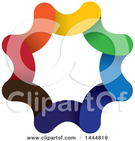 Clipart of a Colorful Abstract Logo Design - Royalty Free Vector Illustration by ColorMagic
