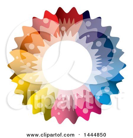 Clipart of a Colorful Abstract Circle - Royalty Free Vector Illustration by ColorMagic