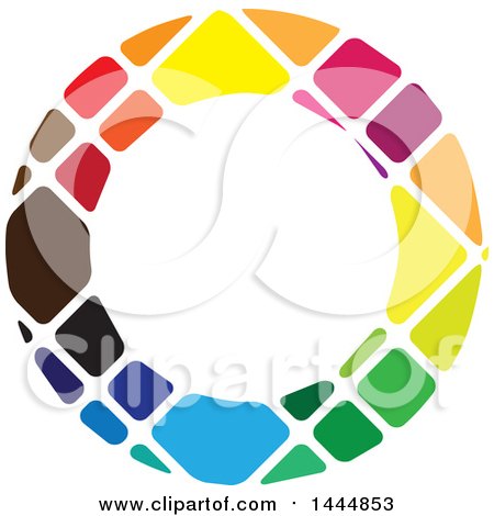 Clipart of a Colorful Abstract Circle - Royalty Free Vector Illustration by ColorMagic