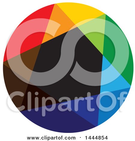 Clipart of a Colorful Abstract Circle or Ball - Royalty Free Vector Illustration by ColorMagic