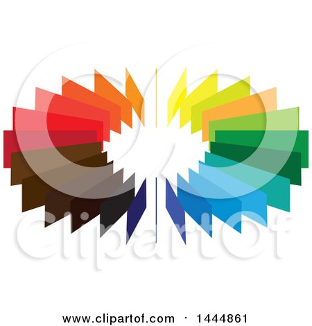 Clipart of a Colorful Ring Logo Design - Royalty Free Vector Illustration by ColorMagic