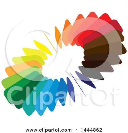 Clipart of a Colorful Ring Logo Design - Royalty Free Vector Illustration by ColorMagic