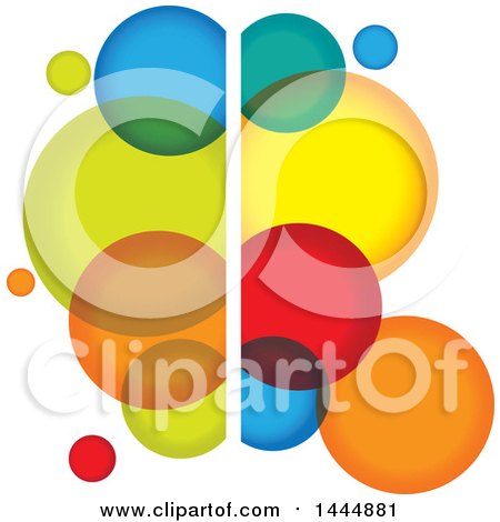 Clipart of a Colorful Abstract Bubble Logo Design - Royalty Free Vector Illustration by ColorMagic