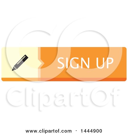Clipart of a Sign up Website Icon Button - Royalty Free Vector Illustration by ColorMagic