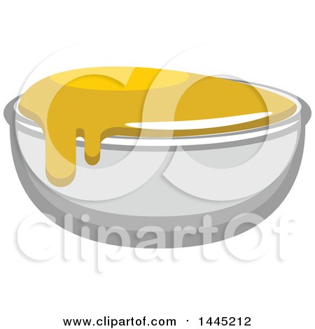 Clipart of a Side of Mustard - Royalty Free Vector Illustration by Vector Tradition SM
