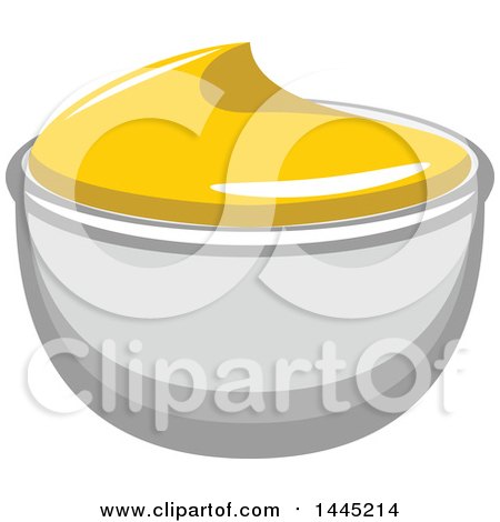 Clipart of a Side of Mustard - Royalty Free Vector Illustration by Vector Tradition SM