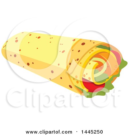 Clipart of a Burrito - Royalty Free Vector Illustration by Vector Tradition SM
