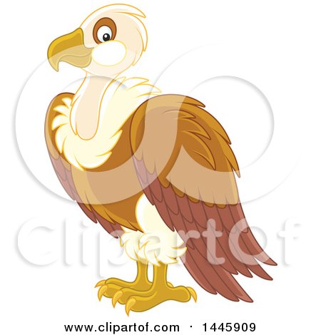 Clipart of a Vulture Bird - Royalty Free Vector Illustration by Alex Bannykh