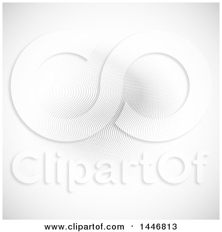 Clipart of a Background of Techno Dots - Royalty Free Vector Illustration by KJ Pargeter