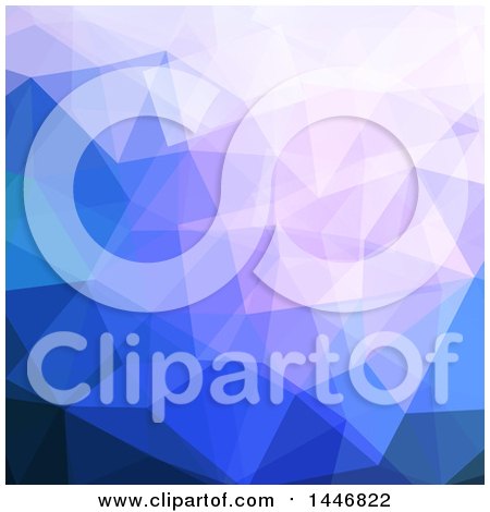 Clipart of a Blue and Purple Geometric Background - Royalty Free Vector Illustration by KJ Pargeter