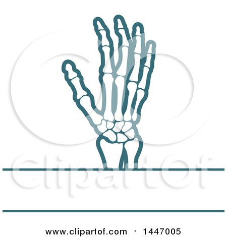 Clipart of a Human Wrist and Hand with Text Space - Royalty Free Vector Illustration by Vector Tradition SM