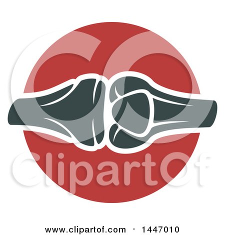 Clipart of a Human Knee Joint - Royalty Free Vector Illustration by Vector Tradition SM