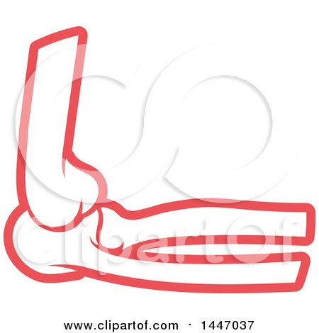 Clipart of a Human Elbow Joint - Royalty Free Vector Illustration by Vector Tradition SM