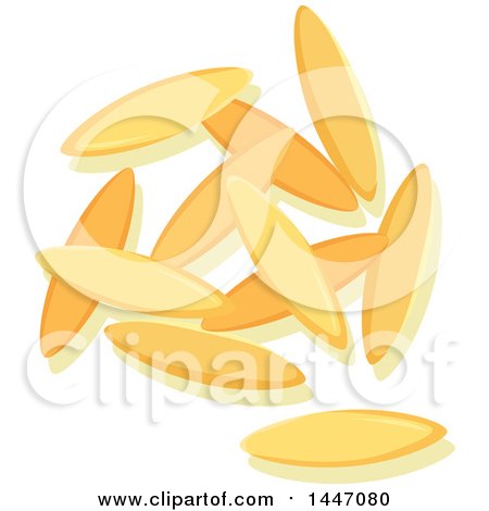 Clipart of Orzo Italian Pasta - Royalty Free Vector Illustration by Vector Tradition SM