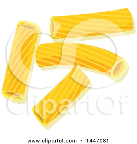 Clipart of Rigatoni Italian Pasta - Royalty Free Vector Illustration by Vector Tradition SM