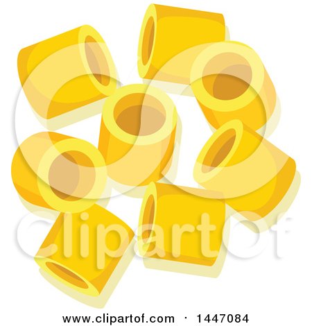 Clipart of Ditalini Italian Pasta - Royalty Free Vector Illustration by Vector Tradition SM